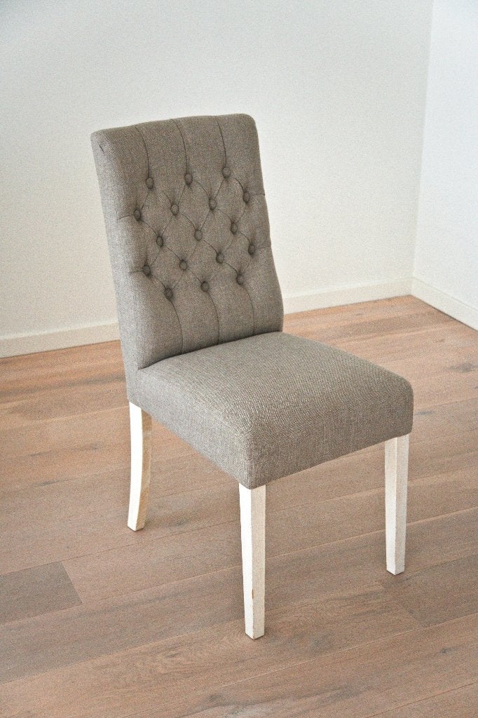 Eetkamerstoelen 4 stuks, Ophalen, Gebruikt, Grijs, Vier