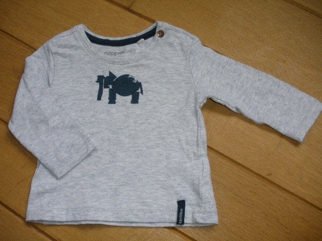 NOPPIES t- shirt grijs maat 56 - nieuw -, Kinderen en Baby's, Babykleding | Maat 56, Jongetje of Meisje, Nieuw, Ophalen of Verzenden