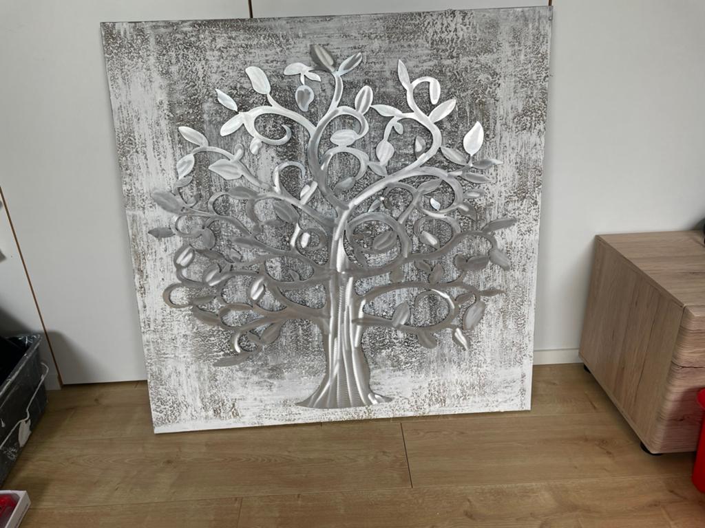 Levensboom op canvas, Landelijk, Ophalen, Zo goed als nieuw, Wandbord of Wandpaneel