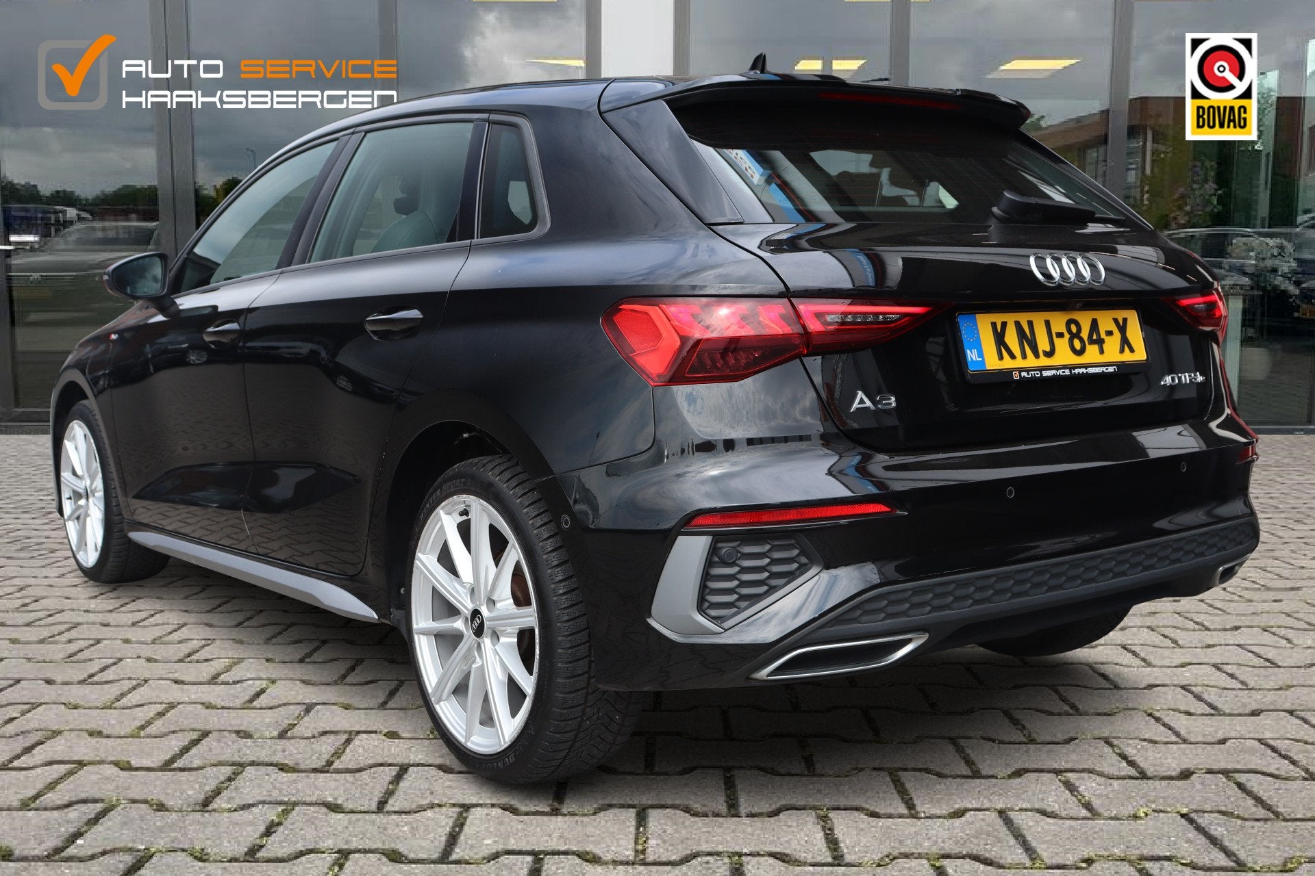 Audi A3 Sportback 40 TFSI e S-Line | ACC | Camera | 18 Inch, Gebruikt, 4 cilinders, 1535 kg, Leder en Stof