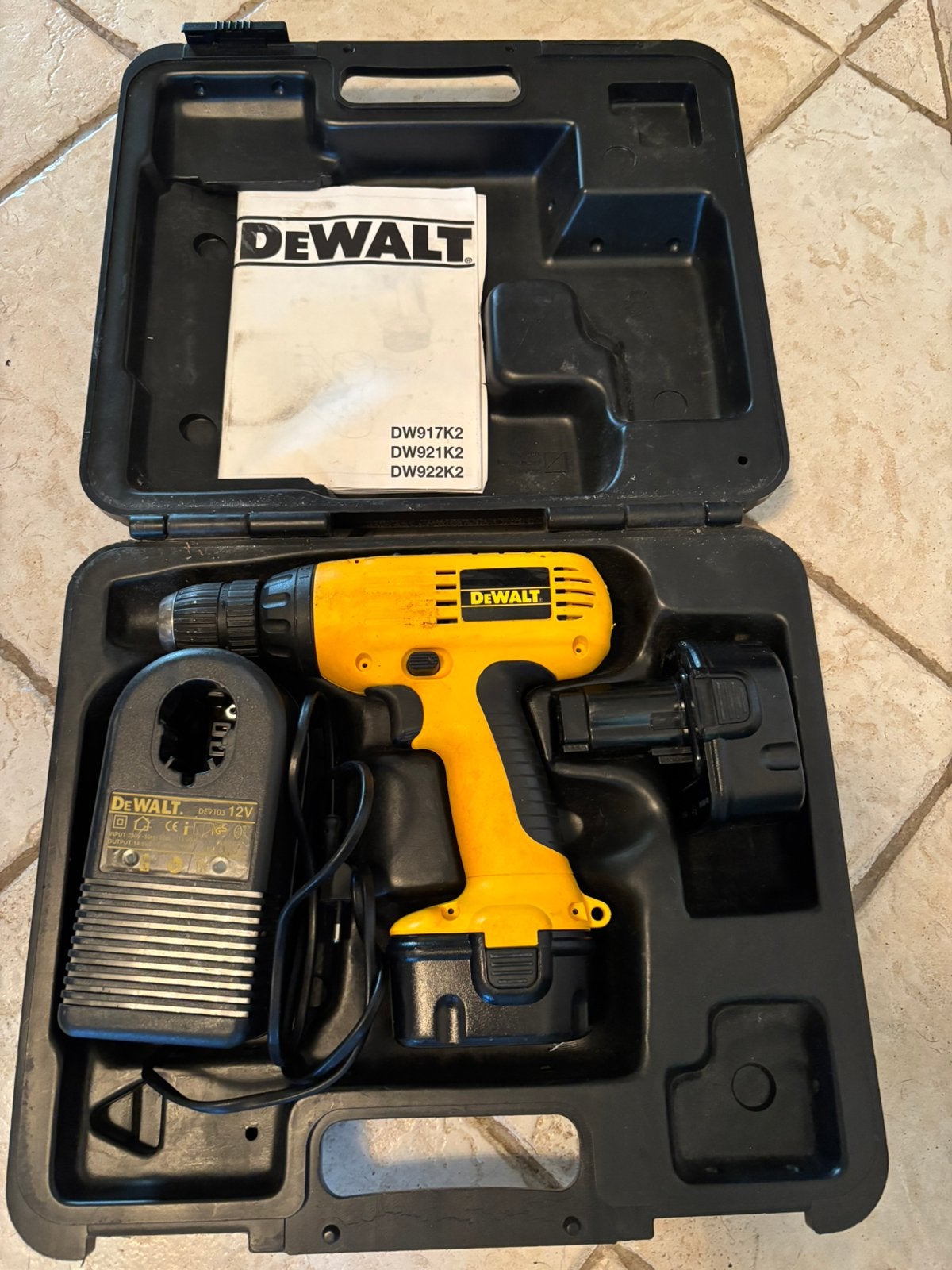 Accuschroefboormachine DeWalt, Doe-het-zelf en Verbouw, Gereedschap | Boormachines, Ophalen, Gebruikt, Minder dan 400 watt, Boor- en Schroefmachine