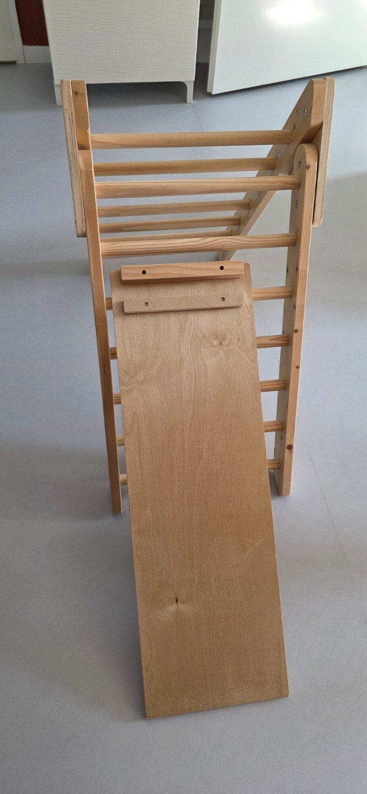 Mooi houten klimrek met glijbaan, Ophalen, Zo goed als nieuw, Glijbaan