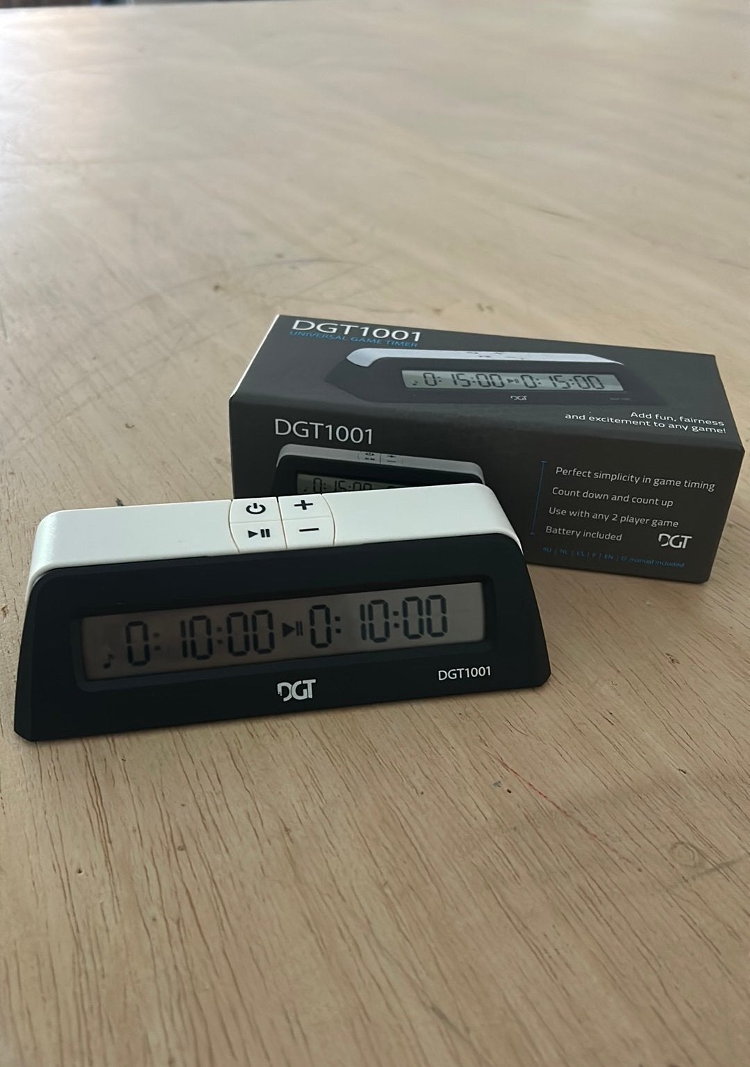 DGT 1001 Schaakklok, Een of twee spelers, Ophalen of Verzenden, Zo goed als nieuw