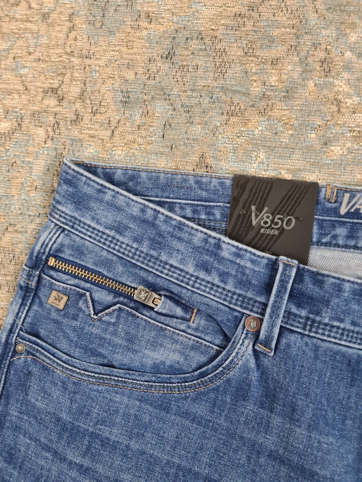 Vanguard V850 MBU W36 L34 NIEUW Slim STRETCH Bronno3634 Blue, W36 - W38 (confectie 52/54), New Yorkstraat 50, 1175 RD Lijnden