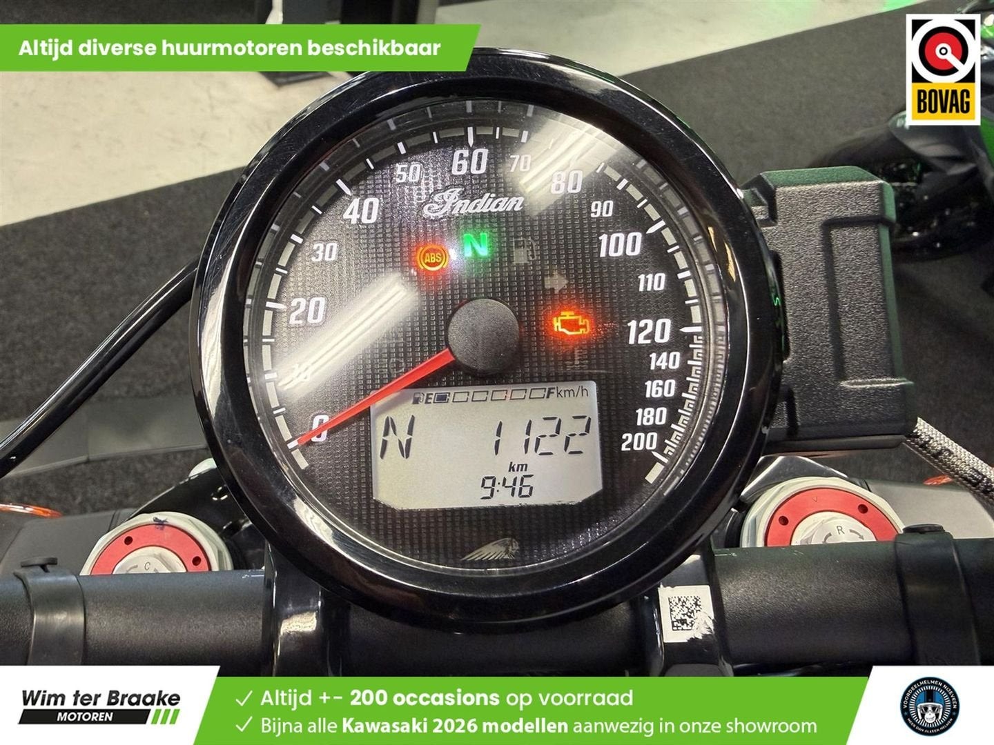 Indian FTR 1200 ABS (bj 2024) 1,122 km, Motoren, Motoren | Overige merken, 1203 cc, 2 cilinders, Onbekend, Meer dan 35 kW