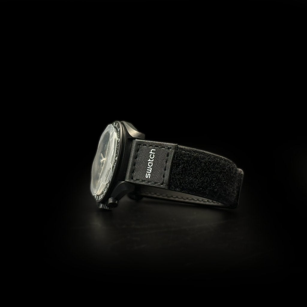 Swatch x OMEGA Mission to Moonphase New Moon Zwart SO33B700, Connect@swatch.nl, Polshorloge, Swatch, Nieuw
