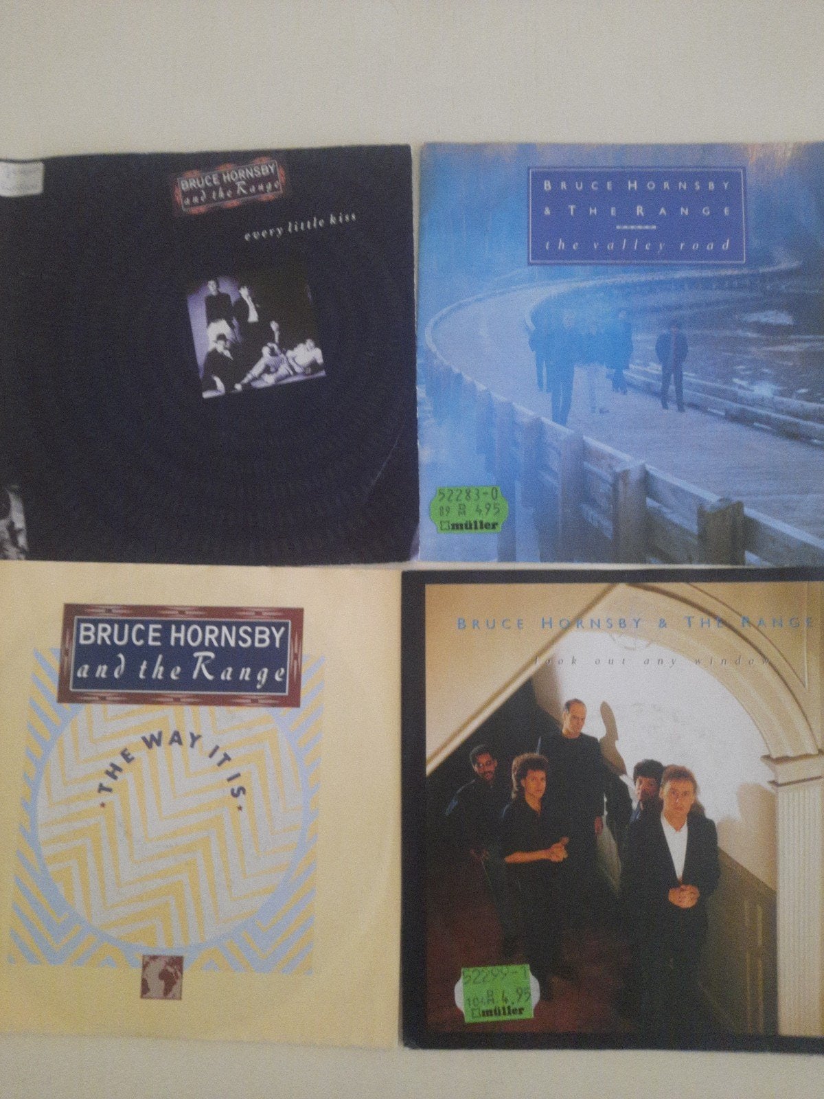 4x vinyl singels van Bruce Hornsby, Ophalen of Verzenden