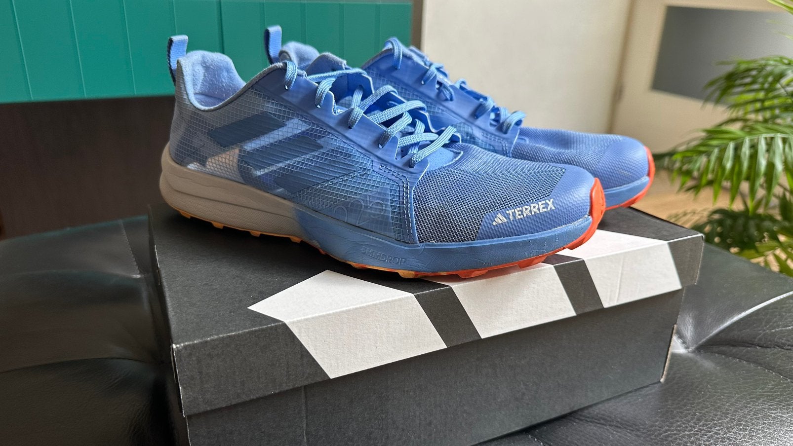Adidas Heren Terrex Speed Flow Trail Hardloopschoenen 42 1/3, Ophalen of Verzenden, Zo goed als nieuw, Sportschoenen, Zwart