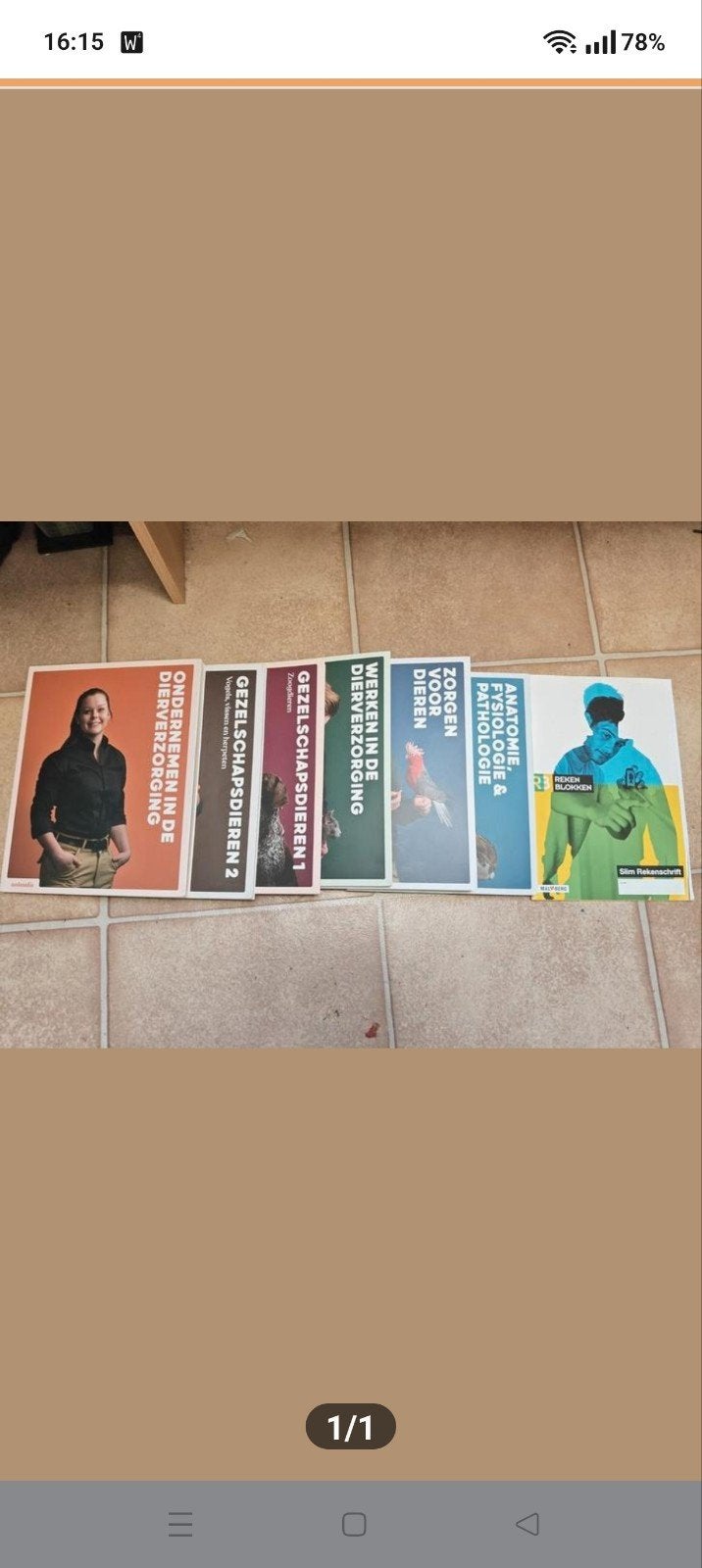 verschillende boeken voor de opleiding dierverzorging niveau, Ophalen of Verzenden, Beta, Zo goed als nieuw, MBO