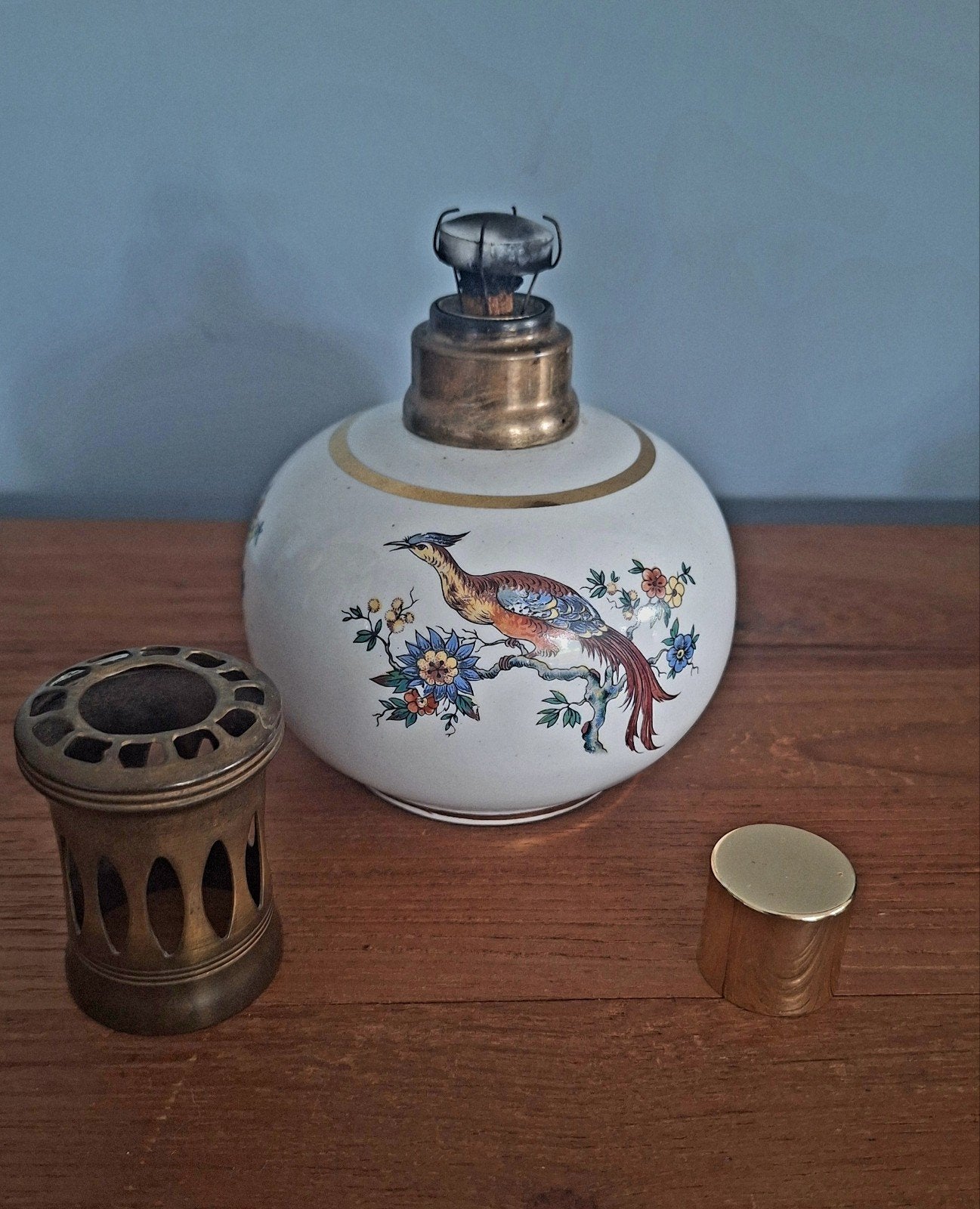 Antieke stijl Lampe Berger Paradijsvogel, Antiek en Kunst, Ophalen of Verzenden