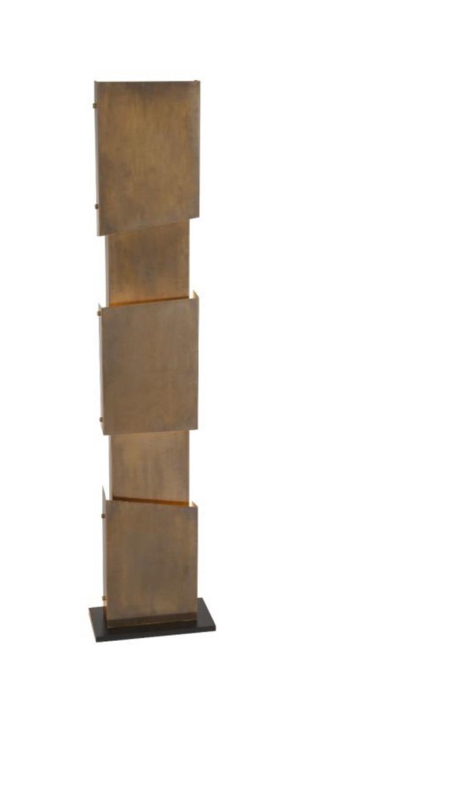 Staande lamp met zware voet, goudkleurig, 200cm hoogte Nieuw, Ophalen of Verzenden, Nieuw, 150 tot 200 cm