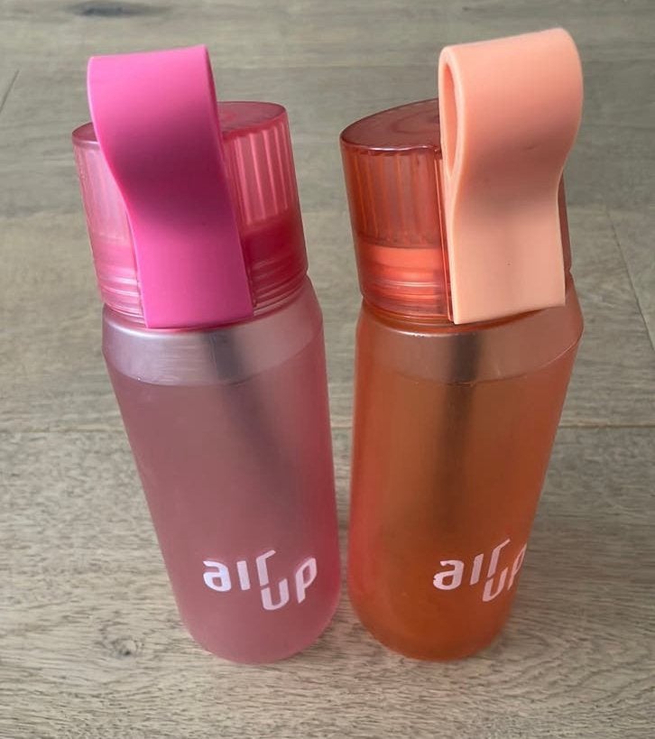 Air up roze en oranje fles drinkbeker, Ophalen of Verzenden, Zo goed als nieuw