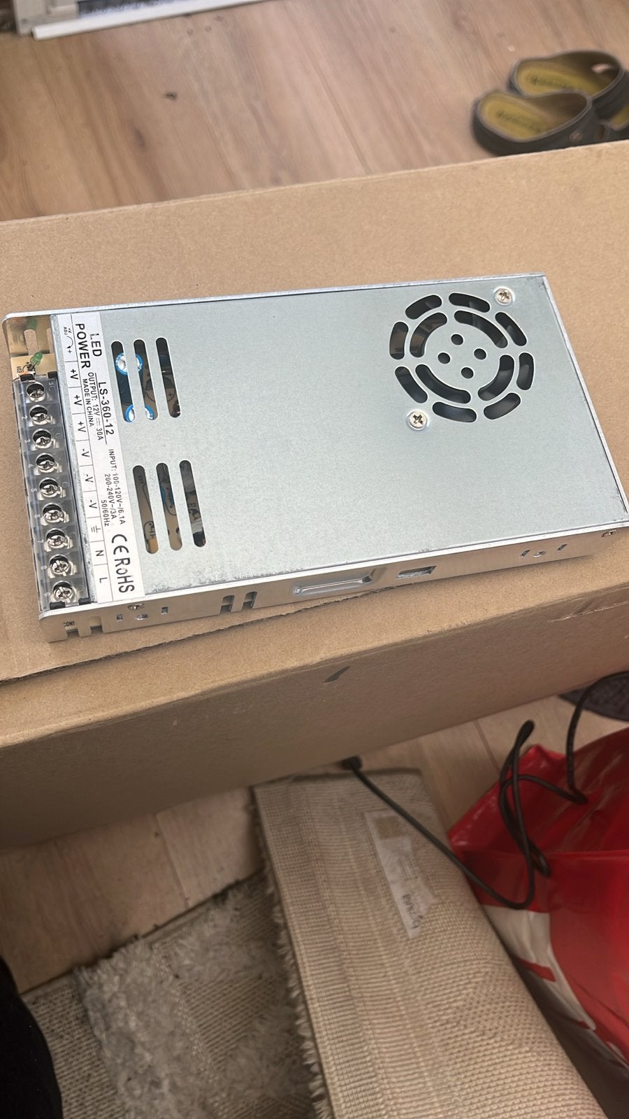 LED Voeding LS-360-12 - 12V 30A, Ophalen of Verzenden, Nieuw