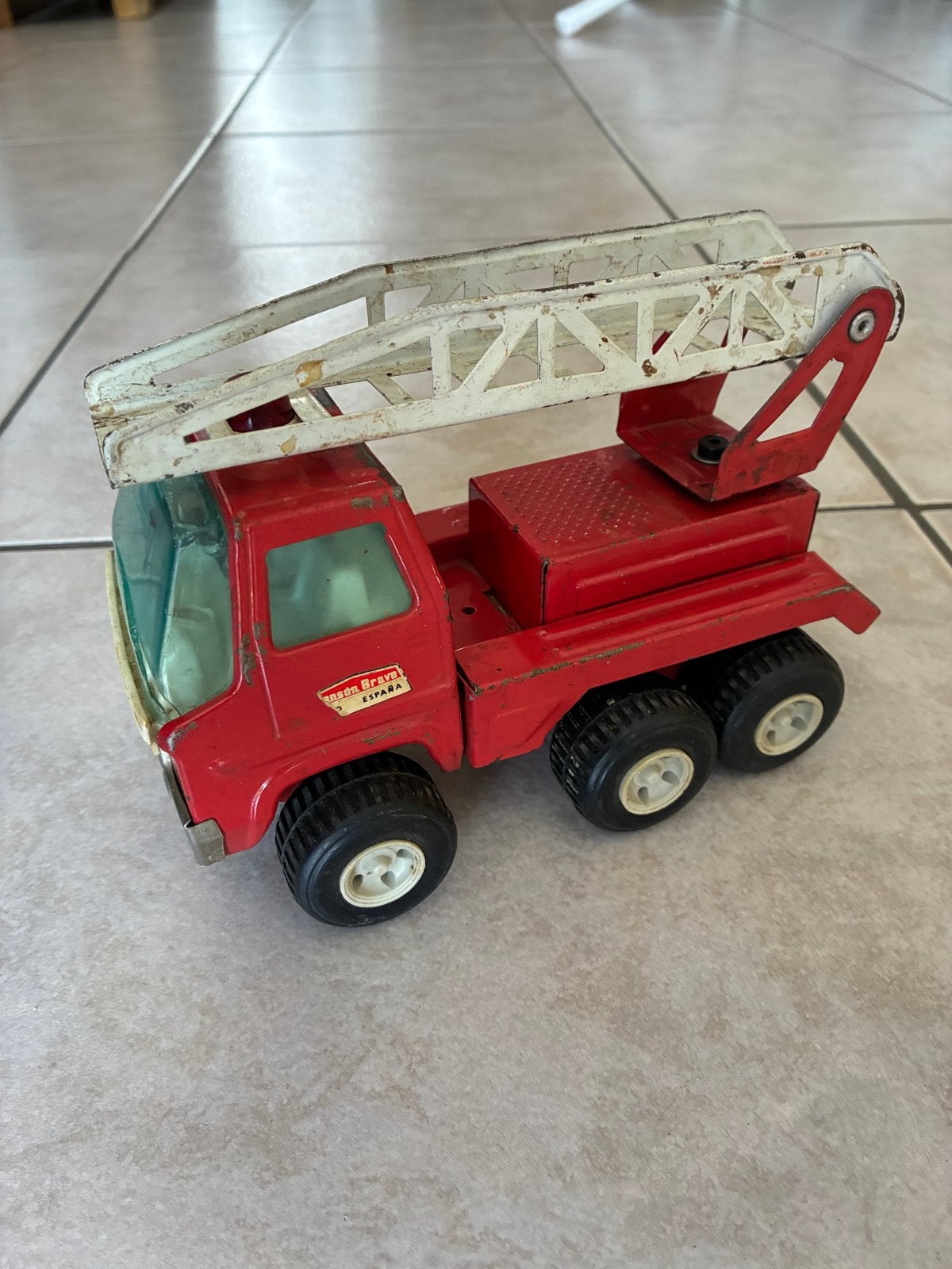 Vintage Brandweerwagen Speelgoed - Rico Bravo España, Ophalen, Gebruikt