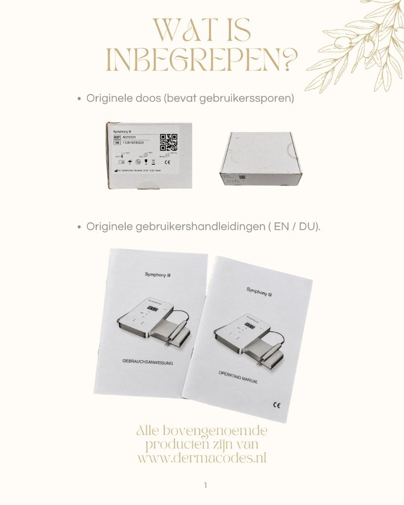 SYMPHONY III PERMANENTE MAKEUP (PMU) MACHINE | INCL. NAALDEN, Ophalen of Verzenden, Zo goed als nieuw, Overige typen