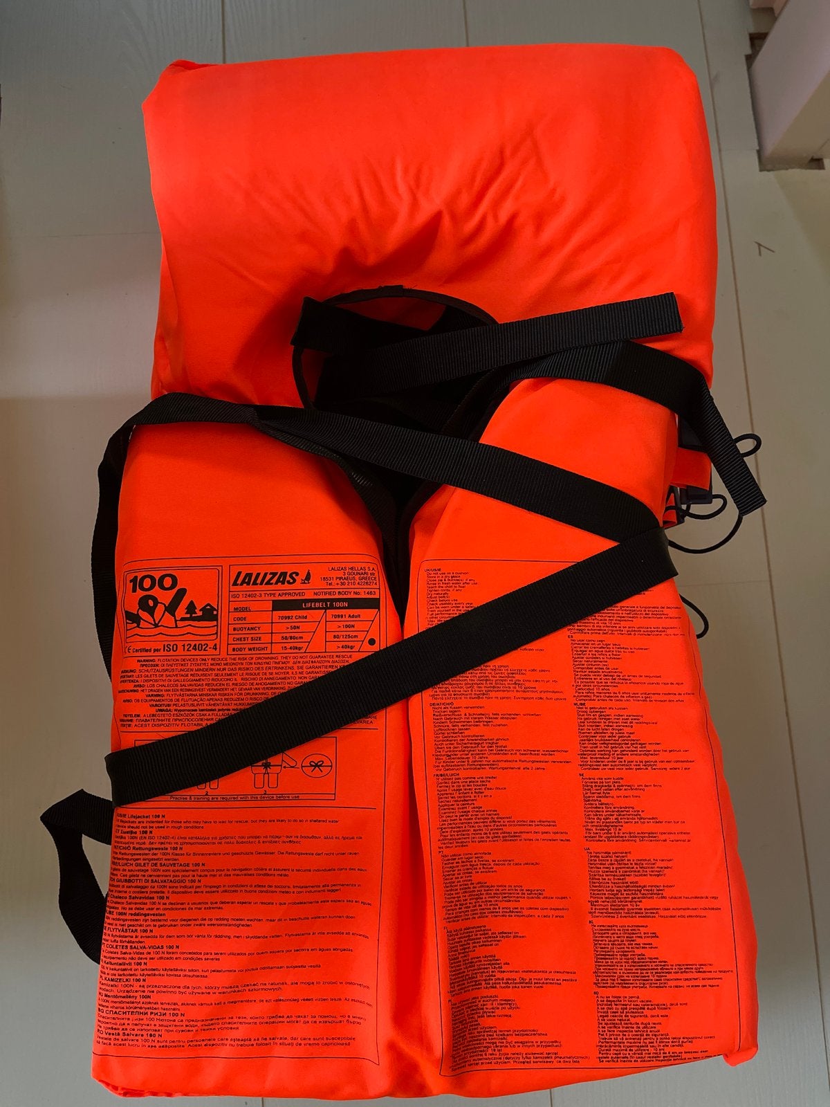 Lalizas reddingsvest 100N - Oranje 4stuks NIEUW, Ophalen of Verzenden, Nieuw, Overige typen