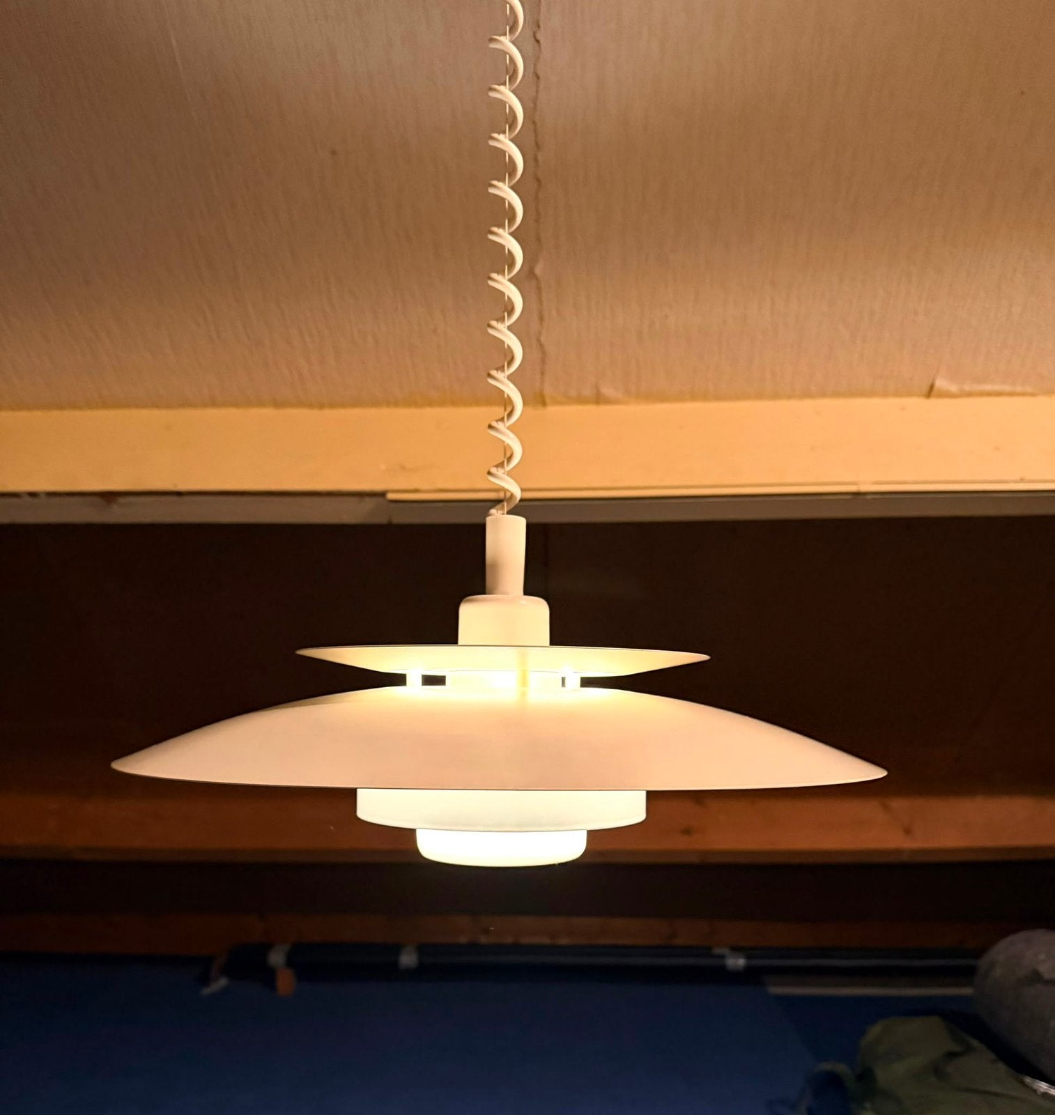 Vintage Retro Ikea T9314 Schalenlamp Hanglamp Eettafellamp, Huis en Inrichting, Lampen | Hanglampen, Ophalen, Vintage, Retro, Design, Deens,