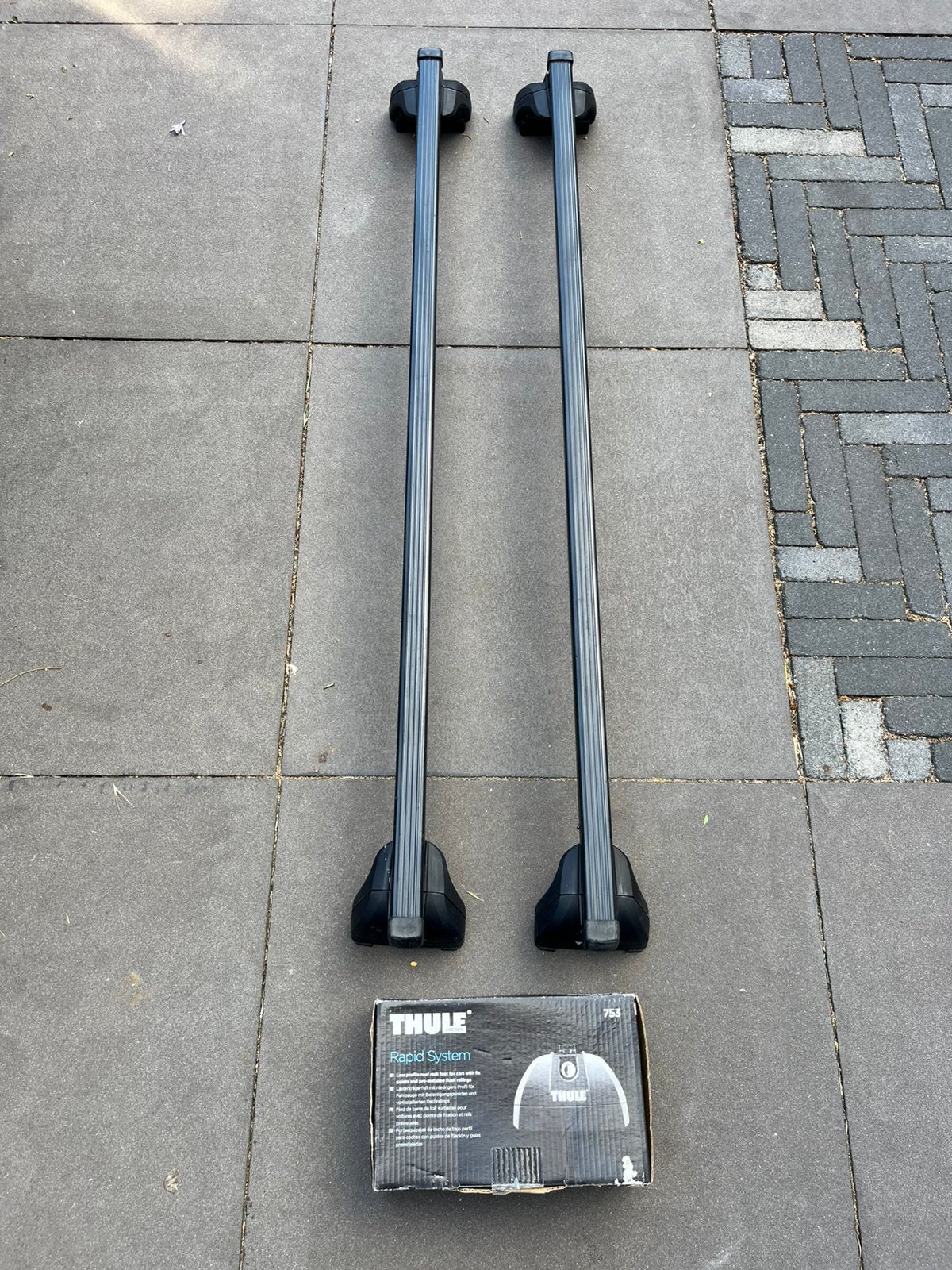 Thule dakdragers zwart - kit 4025 / rapid system 753, Auto diversen, Ophalen, Gebruikt