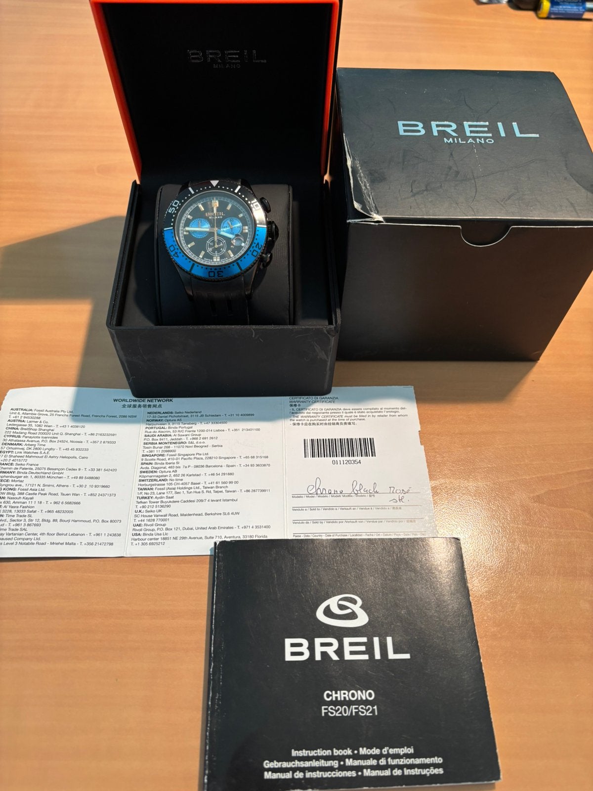 Breil Milano heren horloge, Ophalen of Verzenden, Zo goed als nieuw, Overige merken