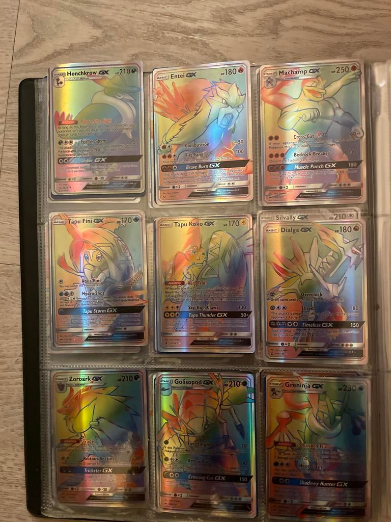 Pokémon kaarten, Ophalen of Verzenden, Gebruikt, Meerdere kaarten, Foil