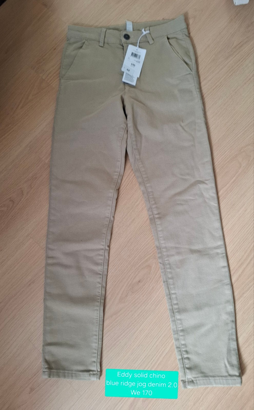 Eddy Solid Chino Blue Ridge Jog Denim 2.0 WE maat  170, Broek, Nieuw, Ophalen of Verzenden, Blue Ridge