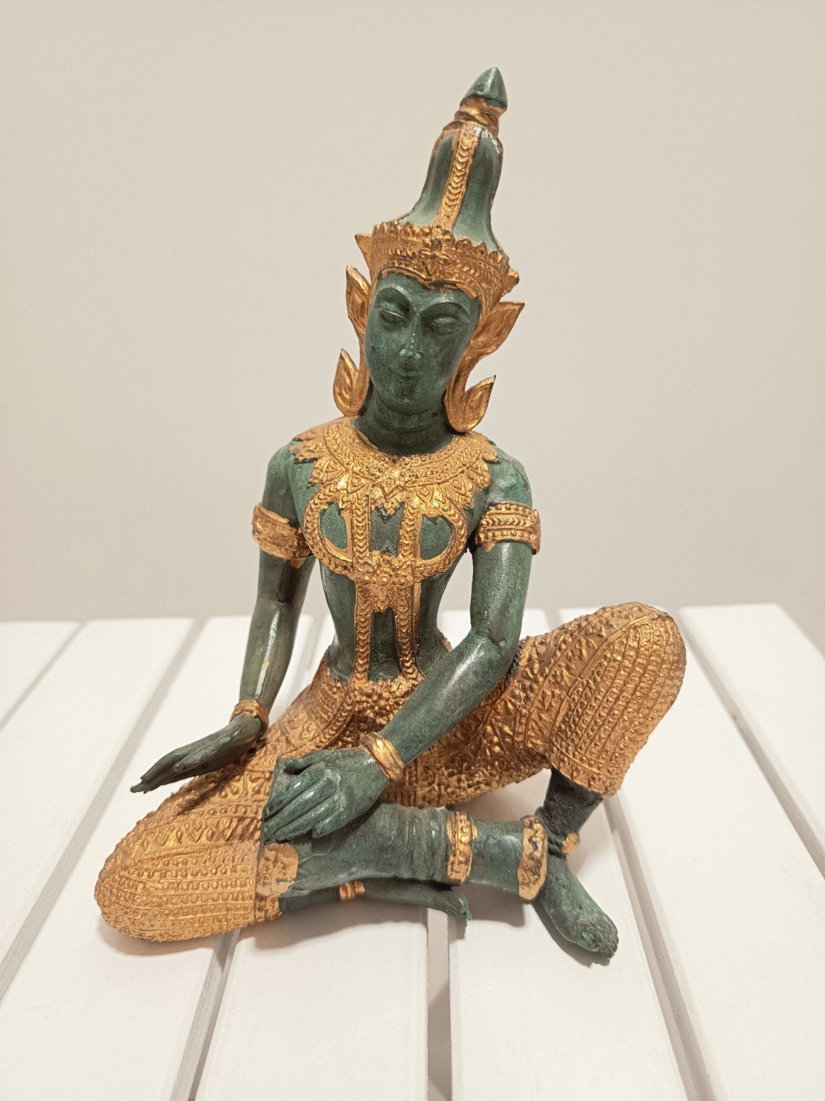 Thaise tempelwachter Brons 19cm hoog, Ophalen of Verzenden