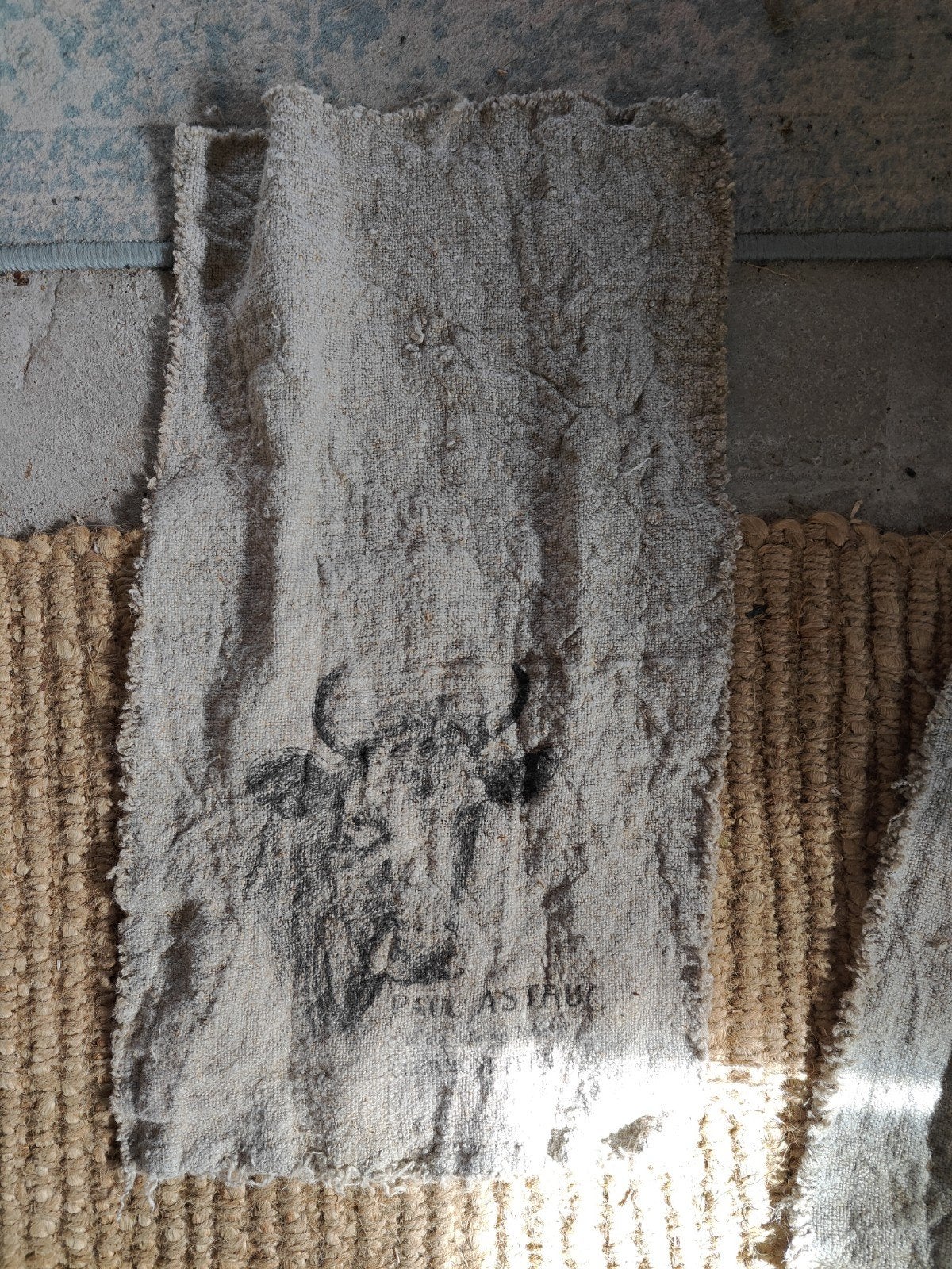 Shabby doek met print, Ophalen of Verzenden