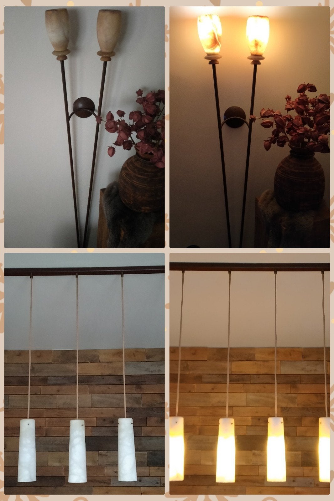 wandlamp & hanglamp Pegasam sl Alabaster, Ophalen, Zo goed als nieuw