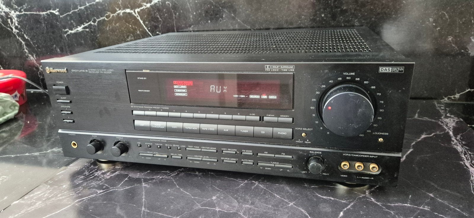 Sherwood versterker RV-6030R met afstandsbediening, 120 watt of meer, Ophalen, Overige merken, Gebruikt