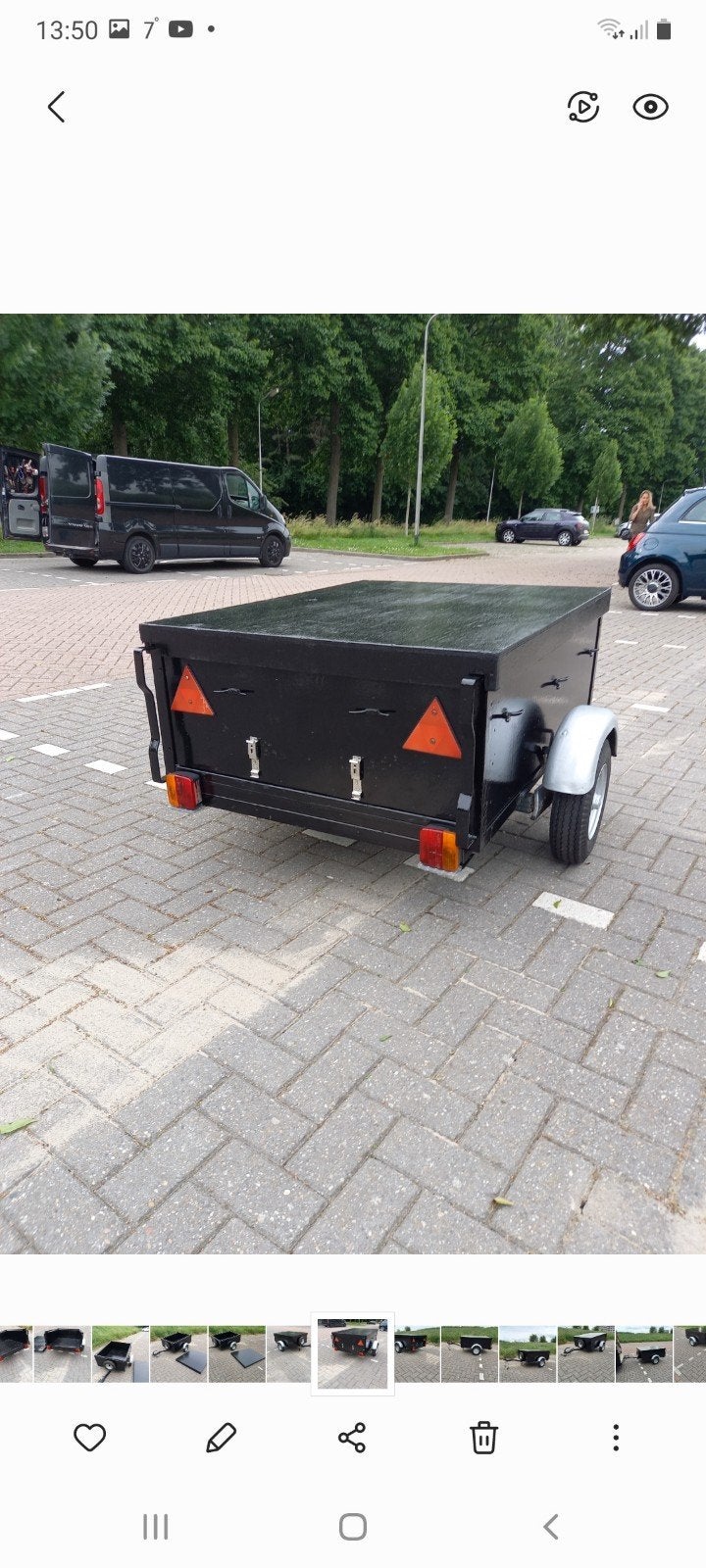 Bagagewagen aanhanger afsluitbaar ! In een hele nette staat, Auto diversen, Aanhangwagen-onderdelen, Ophalen
