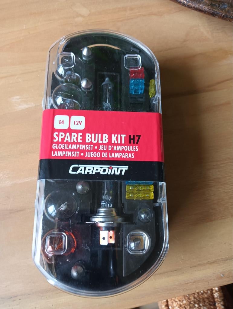 Carpoint H7 Reserve Lampenkit - 12V Gloeilampenset, Ophalen, Nieuw, Universele onderdelen