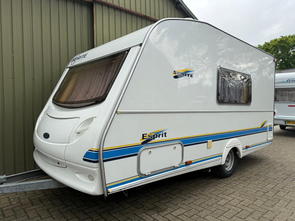 Sprite Esprit Caravan - klaar om te gaan, Rondzit, Omvormbare zithoek, 750 - 1000 kg, Particulier