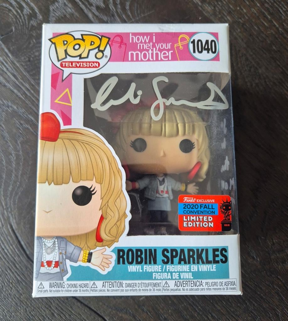 ROBIN SPARKLES Funko Pop / SIGNED Cobie Smulders / HIMYM, Verzamelen, Poppetjes en Figuurtjes, Ophalen of Verzenden, Nieuw