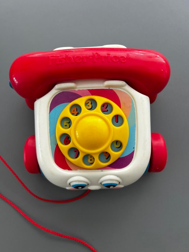 Fisher Price telefoon vintage, Kinderen en Baby's, Speelgoed | Fisher-Price, Ophalen of Verzenden, Gebruikt, Duw- of Trekspeelgoed