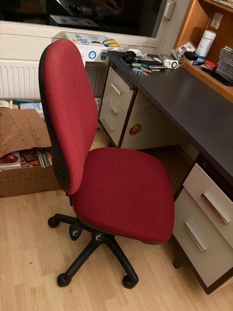 Bureaustoel, Ophalen, Gebruikt, Rood, Bureaustoel