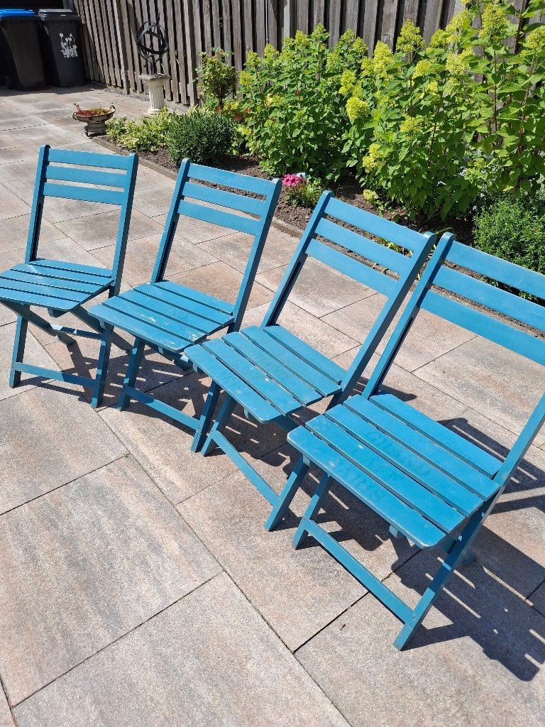 Bistro stoelen, Ophalen, 4 zitplaatsen, Gebruikt, Stoel