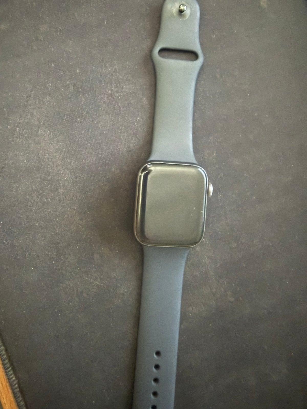 Stijlvolle apple Smartwatch 6- Grijs/Zwart, Ophalen, Hartslag, IOS, Zo goed als nieuw