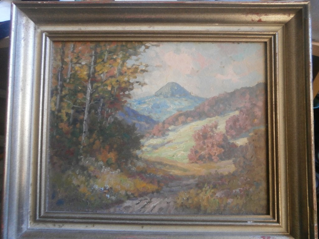 Duitsland Wolfgang Bock, Mooi schilderij met gebergte, Antiek en Kunst, Kunst | Schilderijen | Klassiek, Ophalen, Olieverf, Landschap