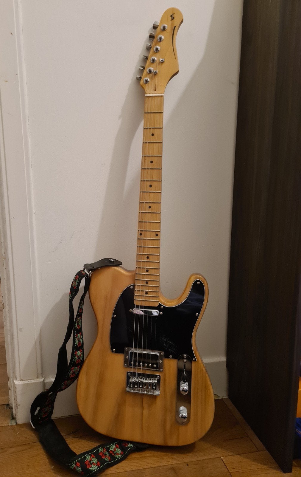 Stagg SET-PLUS NAT Natural Vintage Electric Guitar, Ophalen, Gebruikt, Solid body, Overige merken