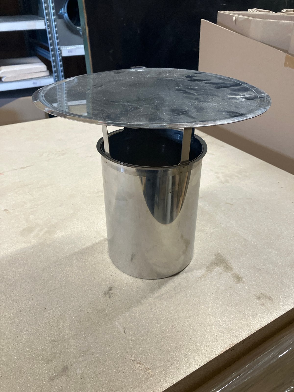 RVS Regenkap 150mm - Insteekmodel, Ophalen of Verzenden, Nieuw, Vrijstaand, Overige soorten