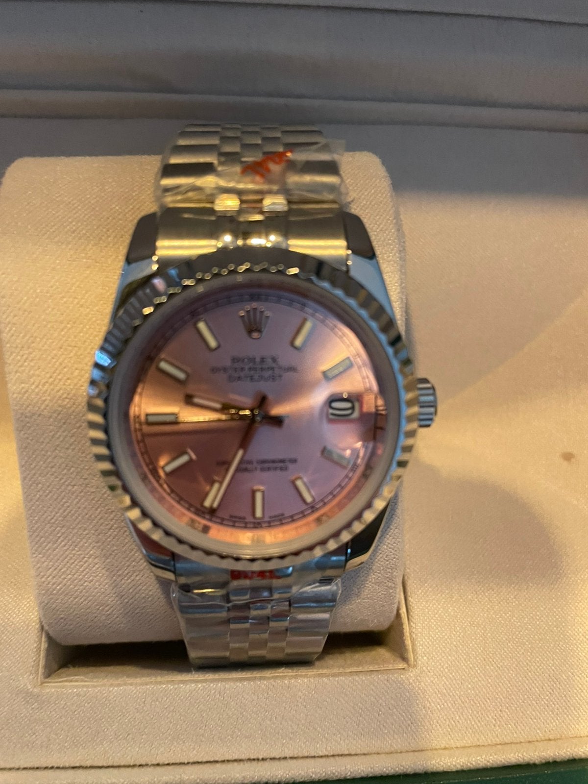 Rolex date just 36 mm roze, Ophalen of Verzenden, Nieuw