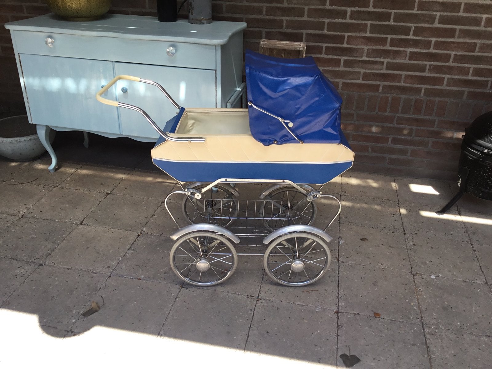 Nostalgische poppen kinderwagen uit de jaren '60, Ophalen, Gebruikt, Overige typen