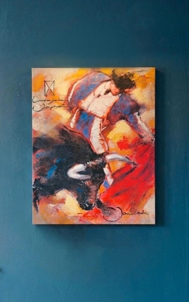 Joadoor canvas - Stierengevecht - Corrida, Ophalen of Verzenden