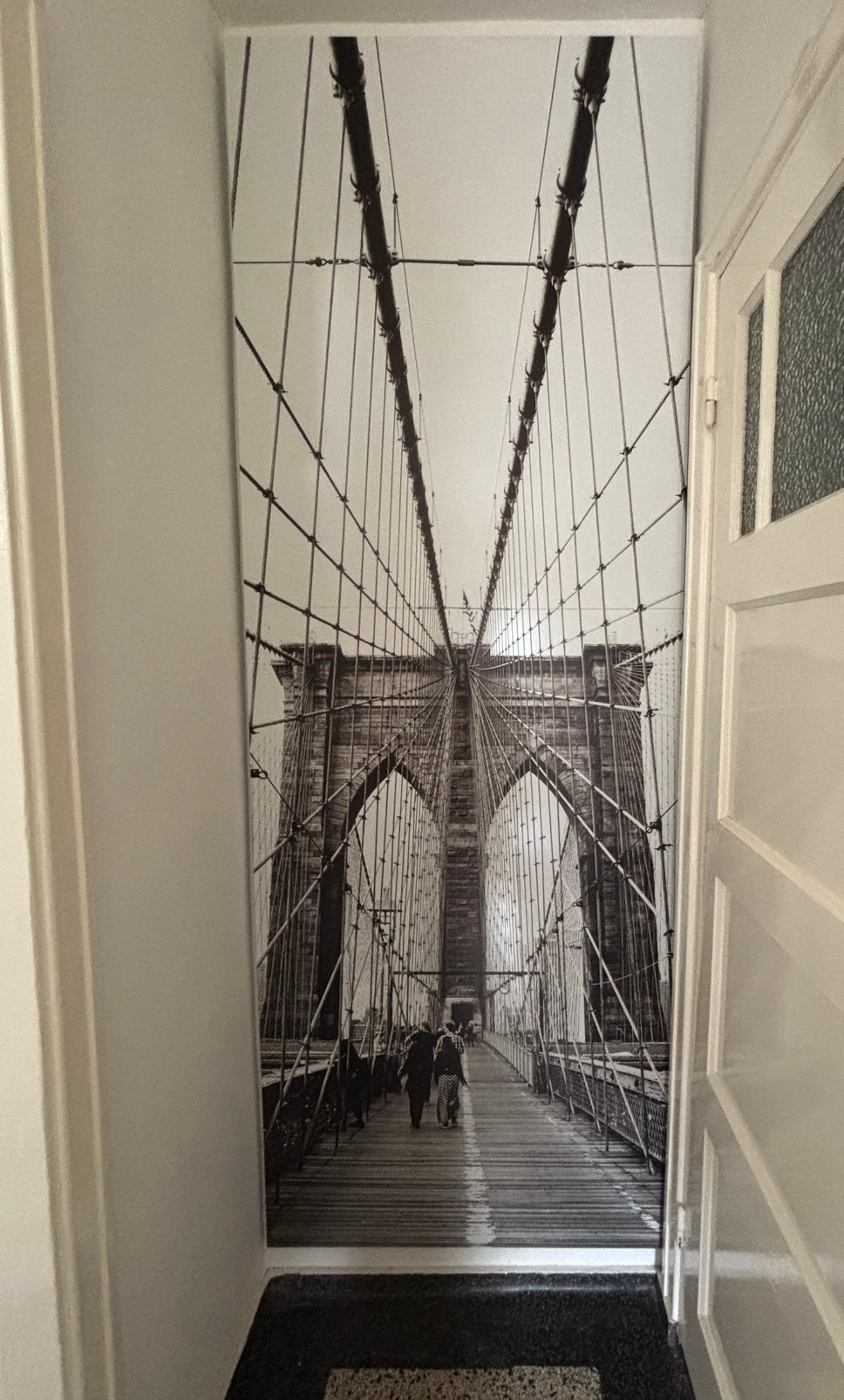 Dibond fotoplaat New York Brooklyn Bridge 90 x 250, Ophalen, Zo goed als nieuw, Schilderij