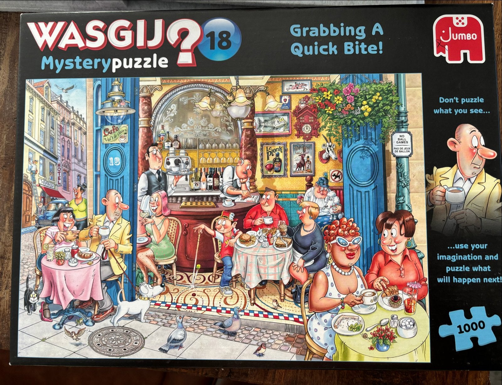 Wasgij Mysterypuzzel 17 & 18 - 1000 stukjes, Ophalen of Verzenden, 500 t/m 1500 stukjes, Zo goed als nieuw, Legpuzzel