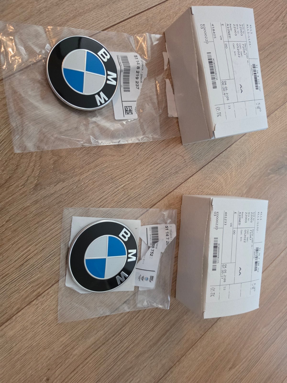 BMW F32 Motorkap- en Kofferbaklogo Badges, Ophalen of Verzenden, Gebruikt, BMW