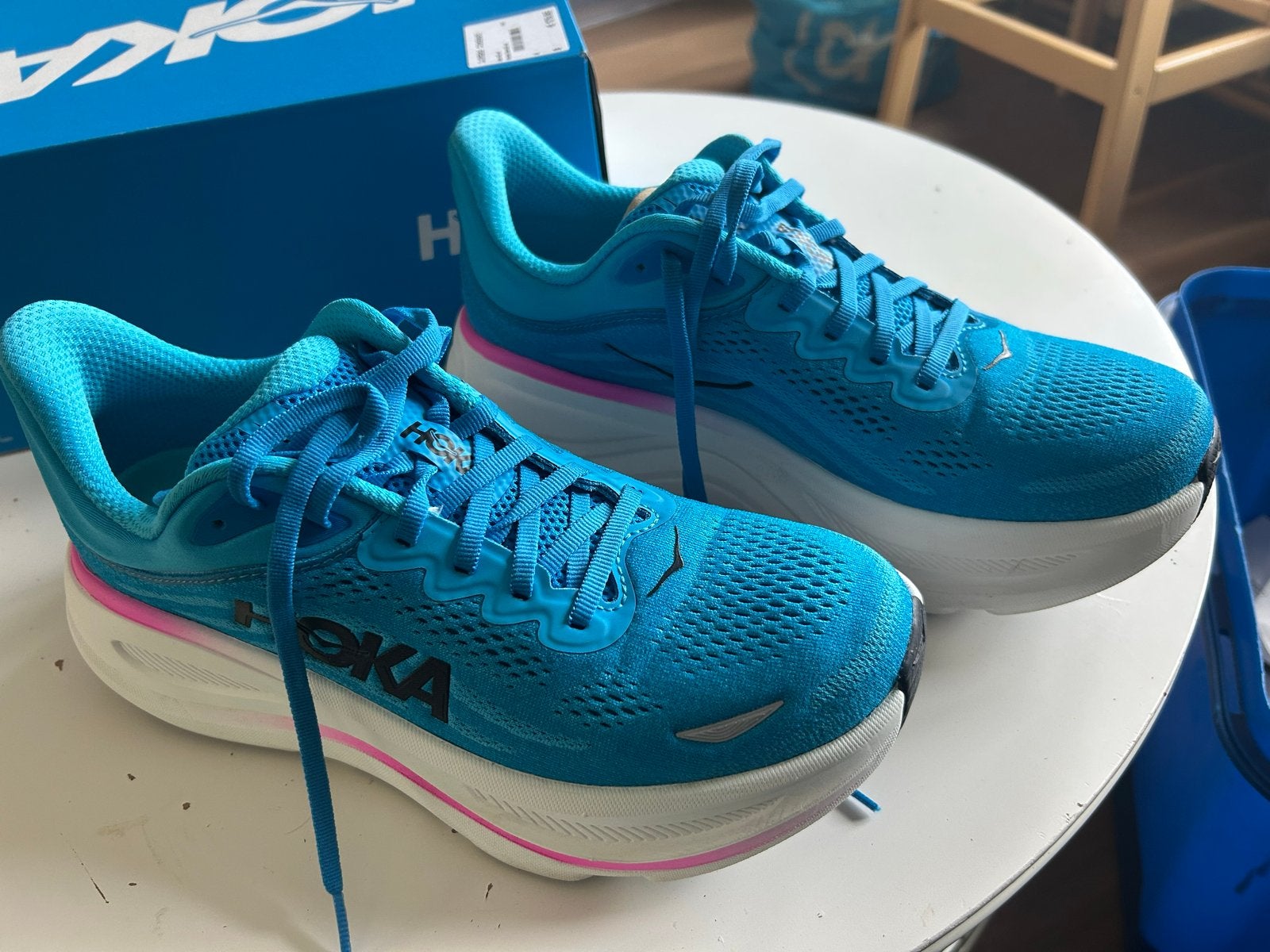 Hoka Bondi W hardloopschoenen -  nieuw, Ophalen of Verzenden, Nieuw, Blauw, Sportschoenen