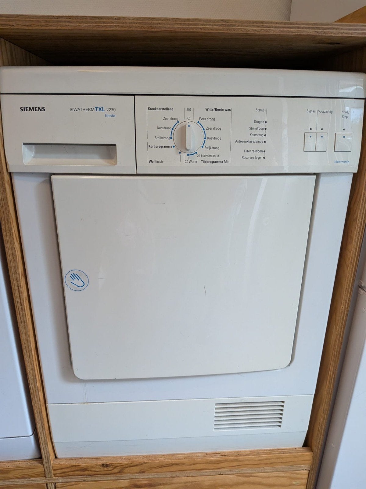 Siemens Siwatherm TXL 2270 Fiesta wasdroger, Ophalen, 6 tot 8 kg, Gebruikt, Luchtafvoer