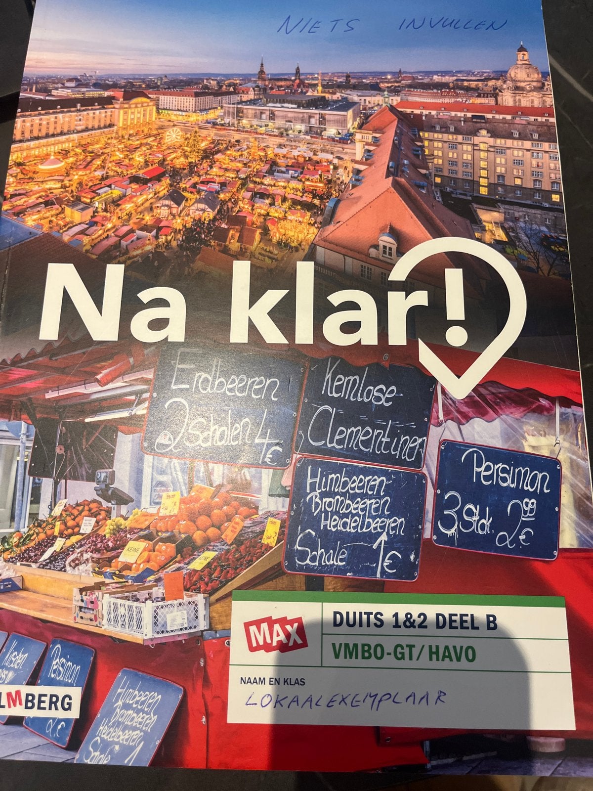 Na klar! Duits 1&2 Deel B VMBO-GT/HAVO Malmberg, Boeken, Schoolboeken, Verzenden, Zo goed als nieuw, VMBO, Duits