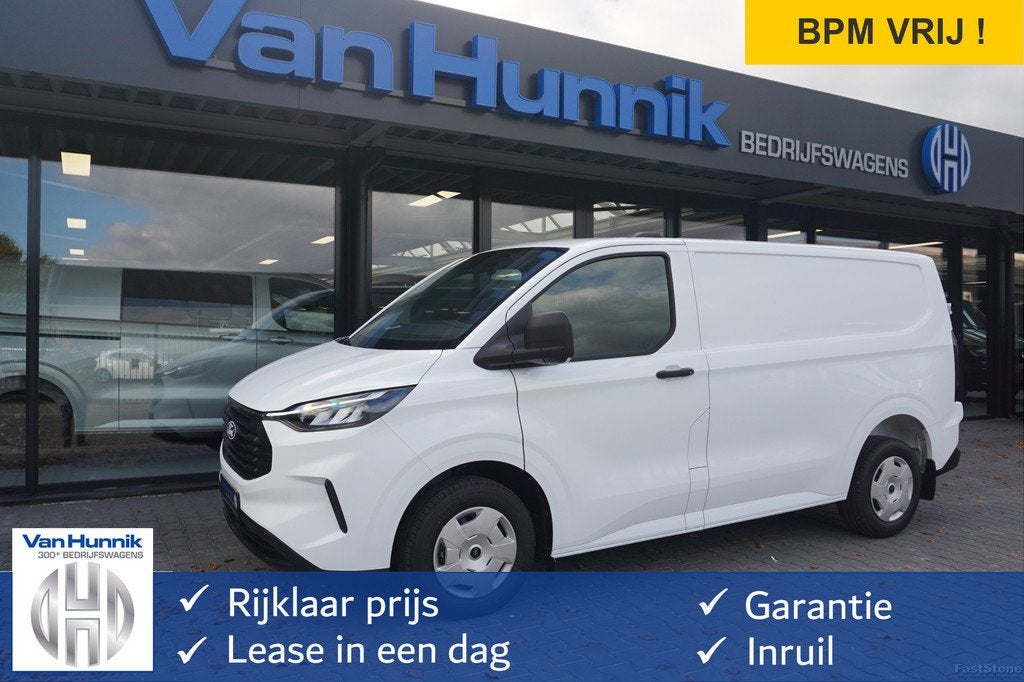 Ford Transit Custom 280S 110PK Trend BPM VRIJ 13" Scherm App, Voorwielaandrijving, Gebruikt, 4 cilinders, Met garantie (alle)